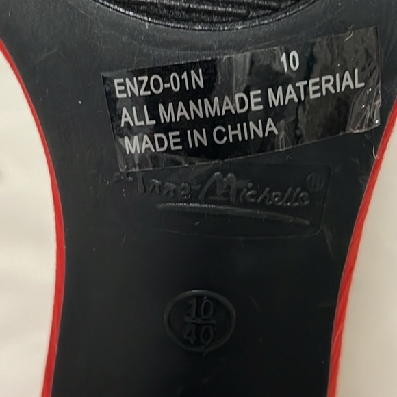 Anne Michelle, Red, Open Toe, Ankle Strap Heels, Size 10 - Picture 16 of 16